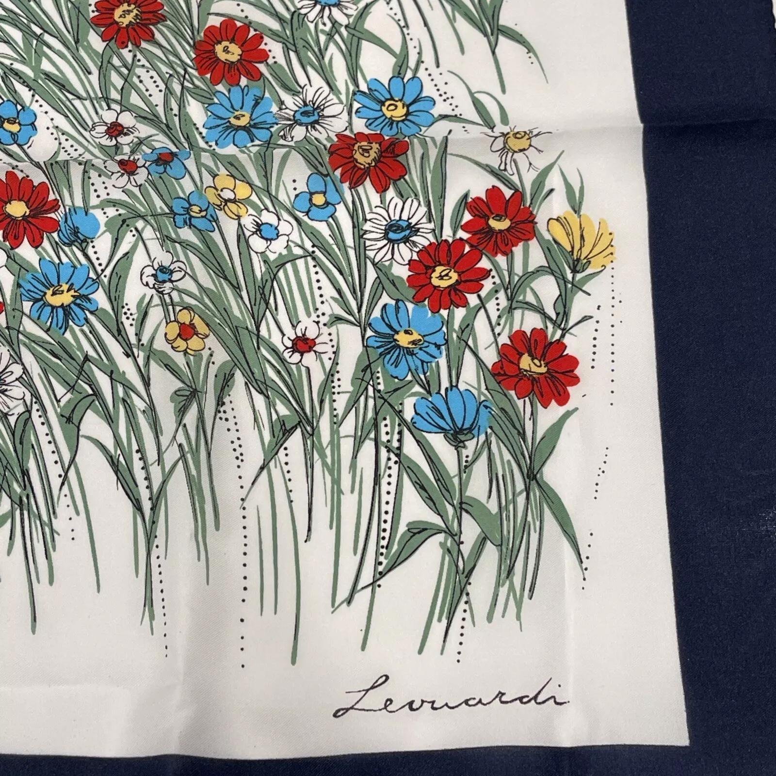 Italian Scarf by Leonardi -Vintage 30”X30”