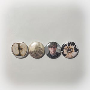 silent hill 2 james sunderland inspired button pins — survival horror video game aesthetic, handmade brooch, niche jewelry accessory gift