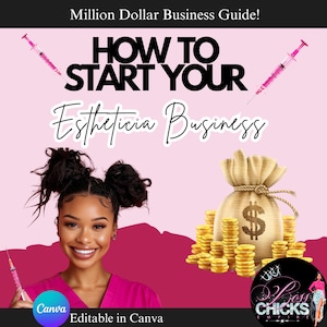 How to Start Esthetician Business PLR eBook, Beauty Business Guide MRR Rebrand & Resell, Esthetician Template, Done For You Product