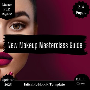 MUA Training Guide Book PDF Digital Download, Makeup Artist Manual Kit, Makeup Masterclass Course For Beginners, Makeup Guide, PLR