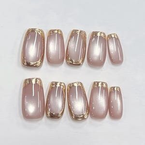 cat eye nails/ hand painted nails /custom press on nails/ hand made Press on Nails/ Gel Nails/Press on Nail