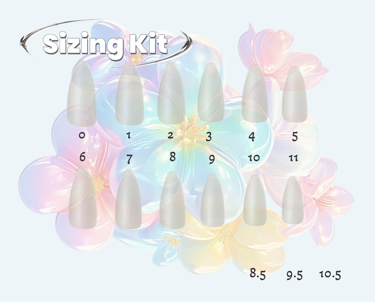 Nail Sizing Kit: Includes Prep Kit - Etsy