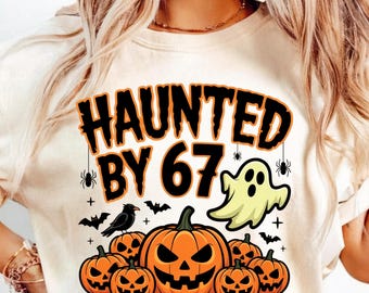 67 ミーム パンプキン SVG、67 シックス セブン ハロウィン SVG、67