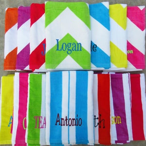 Beach Towel Personalized in Bulk, Embroidered in USA NO TARIFFS