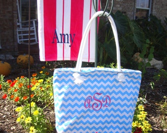 Personalized Beach bag and Beach Towel for a Perfect Gift Set