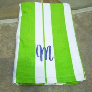 Monogrammed Beach Towel, Pool Towel, Turkish Towel, Bat Mitzvah Party Favor image 6