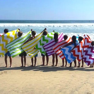 Personalized Beach Towel, Gift for Her, Handcrafted in the USA