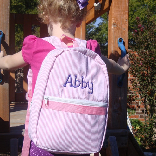 Personalized Children's Backpack or Rucksack Embroidered for Girls Gits or Boys Gifts Baby Shower Gift