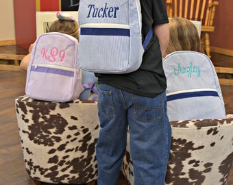 Personalized Backpack Embroidered Backpack with Child's Name or Monogrammed Knapsack for Your Toddler Backpack