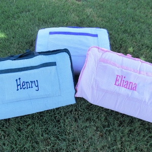 Personalized Nap Mat Large Size Including Blanket, Pad, and Pillow