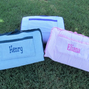 Nap Mat Personalized, Back to School, Seersucker Nap Mat