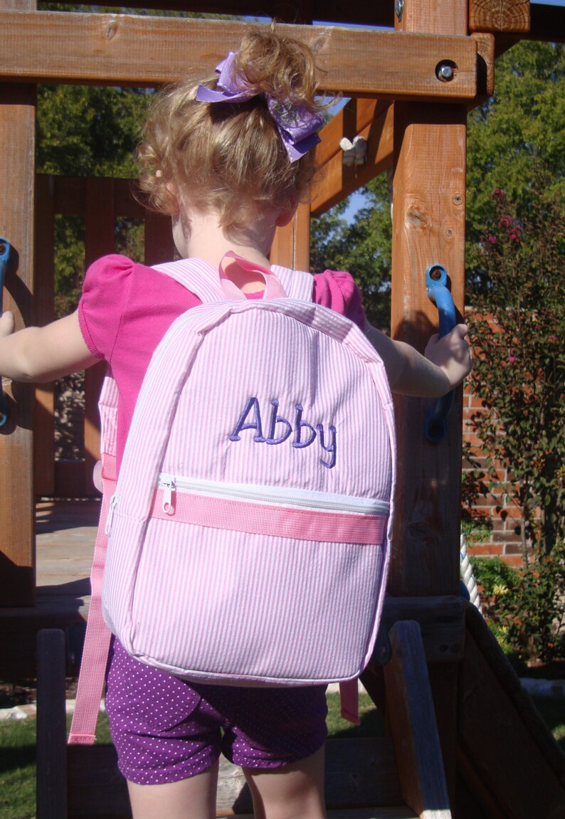 Preschool Toddler Backpack with Child's Name Monogrammed Etsy