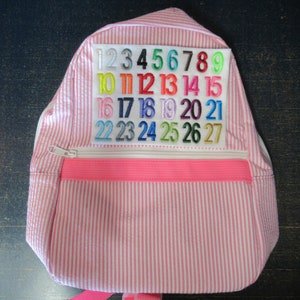 Personalized Seersucker Toddler Backpack: Flower Girl Gift, Ring Bearer Gift bild 7