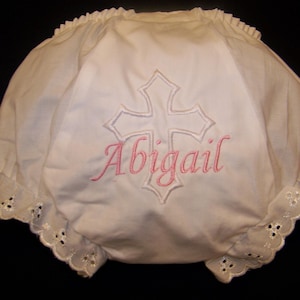 Baptism, Christening Personalized Diaper Cover for Baptism, or Christening and Easter, Baby Gift for Girl, Baptism Gift, Christening Gift