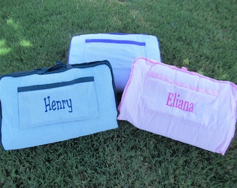 Nap Mat personalized Large Size Including Blanket, Pad, and Pillow Sleeping Mat Nap Roll