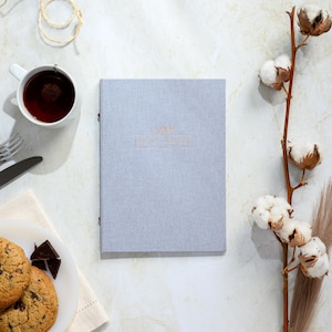Funda de menú de lino A5 azul cielo, funda de menú para restaurante, funda de menú duradera, funda de menú para cafetería, diseño de funda de menú, carpeta de menú, folio de menú