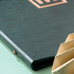 Prestige Forest Green A5 Menu Cover, Trwały uchwyt na menu, Okładka menu restauracji, Książka menu, Projekt okładki menu kawiarni, Folder menu, Menu Folio
