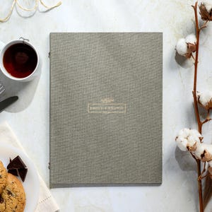 Restaurant Menu Folder Custom Logo Menu Cover A4 Size Taupe Linen Menu Eu Made Quality Eco Restaurant Dining Presentation Professional