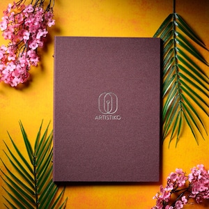 Burgundy Menu Cover Leather Book Custom Design Restaurant Holder Wine List Professional Presentation Elegant Setting Rustic Dining Business