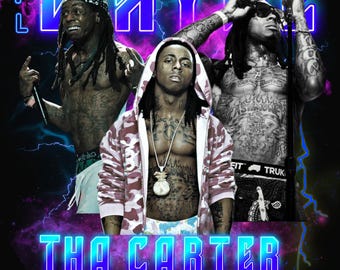 Lil Wayne PNG File, Lil Wayne Digital FILE, PNG Ready print to T-Shirt