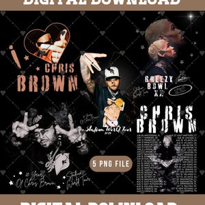 Chris Brown Breezy Bowl xx PNG File, Chris Brown Breezy Bowl xx Digital FILE, PNG Ready print to T-Shirt