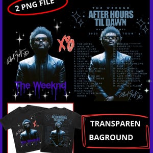 The Weeknd 2 PNG File, The Weeknd 2025 stadium tour 2 Digital FILE, PNG Ready print to T-Shirt