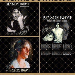 Benson Boone PNG File, Benson Boone Digital FILE, PNG Ready print to T-Shirt