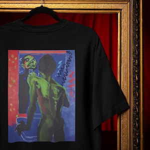 Verzerrtes Spiegel Skelett T-Shirt: Surreal Horror Kunst - Unisex Fit Comfort Colors®