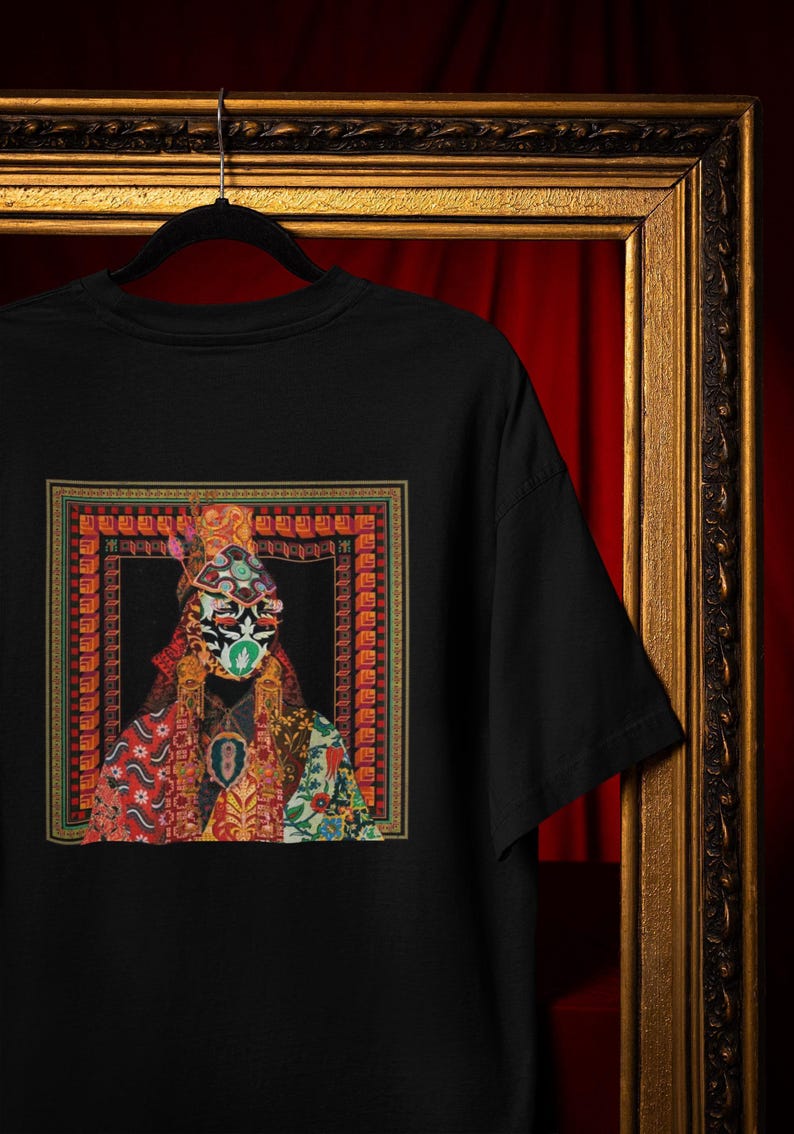 Koszulka z królewskim portretem: Vintage Tapestry Art – wyrazista grafika w kolorze Comfort Colors® zdjęcie 1