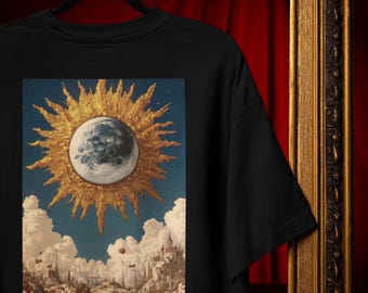 Camiseta de fantasía celestial, diseño de sol y luna (Unisex S-4XL) Comfort Colors®