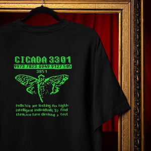 Koszulka Cicada 3301, koszulka z grafiką „Cryptography Hacker”, koszulka z internetowym kodem tajemnicy w wygodnych kolorach