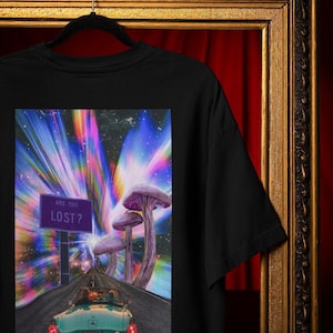 Trippy Mushroom Vortex Shirt - Psychedelic Road Trip Design Comfort Colors®