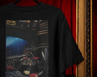 T-shirt scifi-graphic jaren 80 - retro neon ruimtepilootontwerp Comfort Colors®
