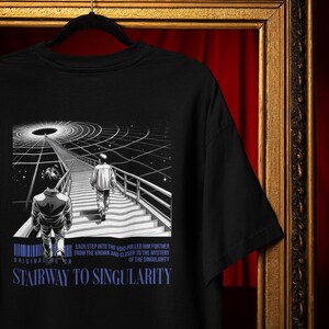 Retro Sci-Fi T-Shirt - Stairway to Singularity Graphic Tee Comfort Colors®