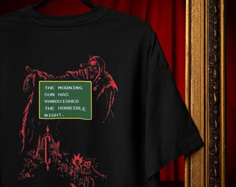 Castlevania  Retro Vampire Sweatshirt: Pixel Art Horror (Dark Castle Graphic) Comfort Colors®