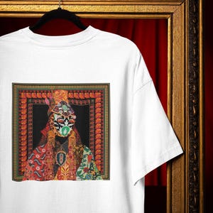 Koszulka z królewskim portretem: Vintage Tapestry Art – wyrazista grafika w kolorze Comfort Colors® zdjęcie 3