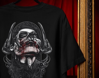 Metalcore Demonic Skull T-Shirt - Dark Gothic Tattoo Style Comfort Colors®