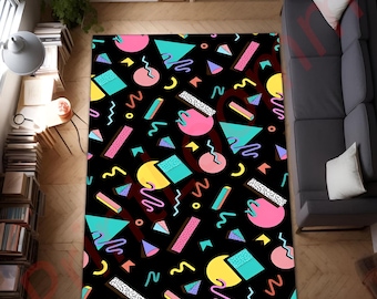 Arcade Carpet, Bowling Alley Carpet, Game Room Rug, Player Charter Rug, Game Series, Custom Rug, 80s Arcade Carpet, Retro Rug, Arcade Rug