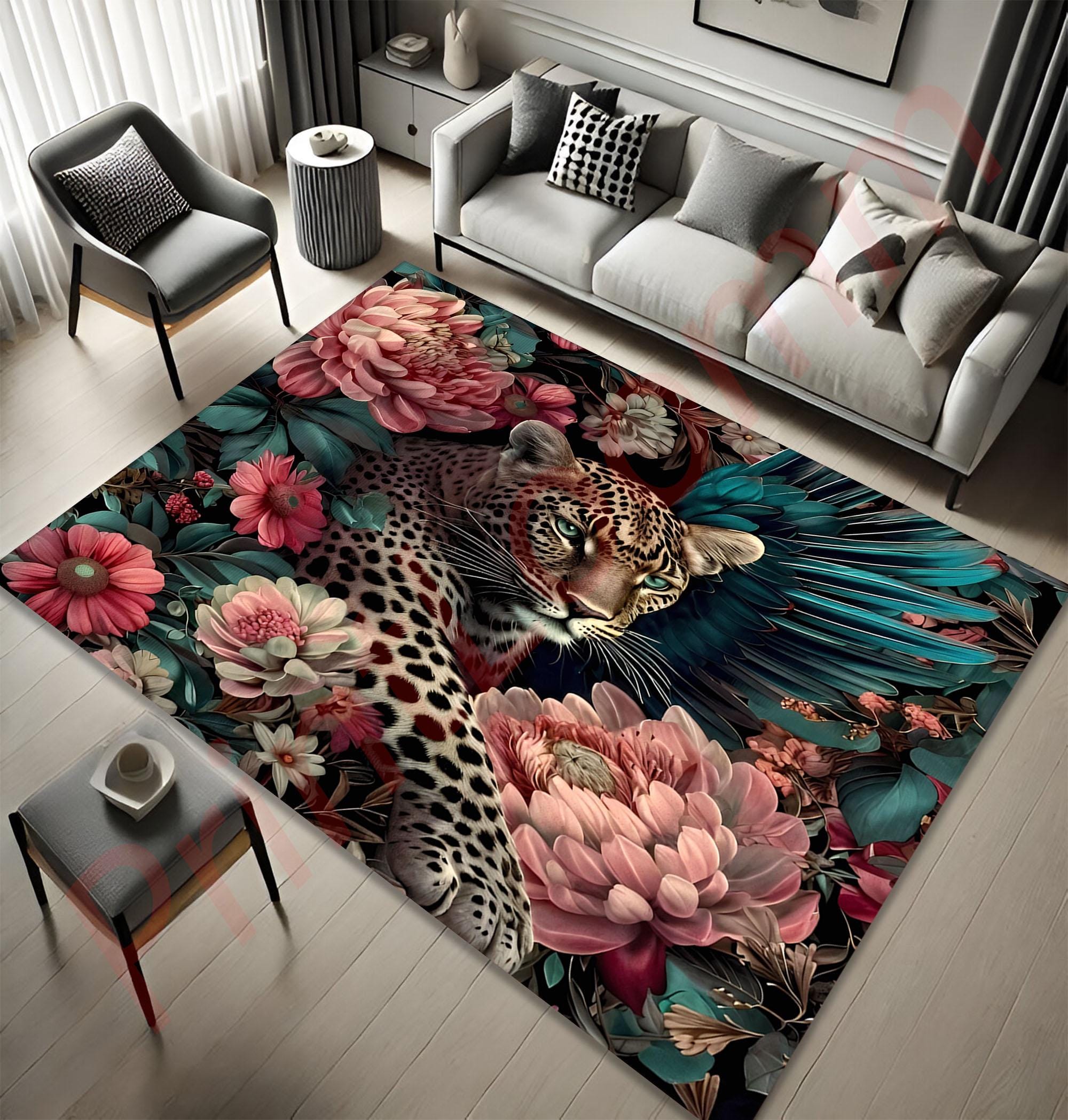 ラグ・カーペット MIYOSHI RUG LEOPARD FLOWER CHAIR RUG il_fullxfull.6881598739_99fl.jpg