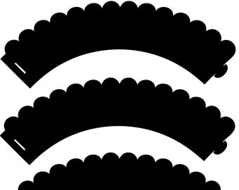 Cupcake Wrapper Svg Etsy