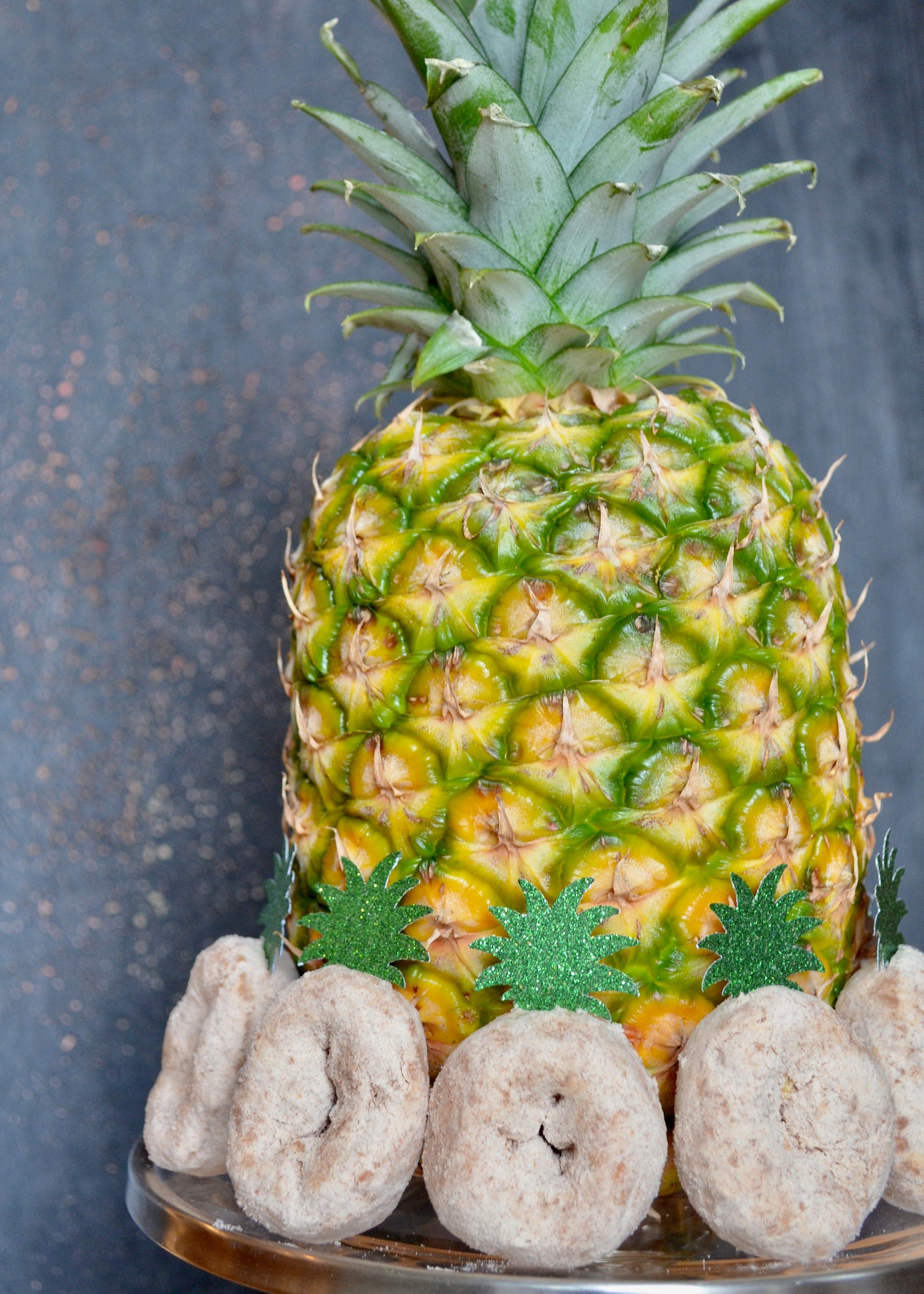 Glitter Pineapple Leaf Tops Choose From Mini or Standard Etsy New Zealand