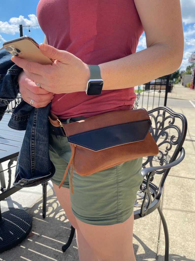 The Path Less Traveled cross body purse. Adjustable strap. Two leather colors.