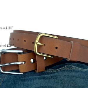 The Path Less Traveled full grain leather belt. Select from 5 leather colors and 2 hardware colors.