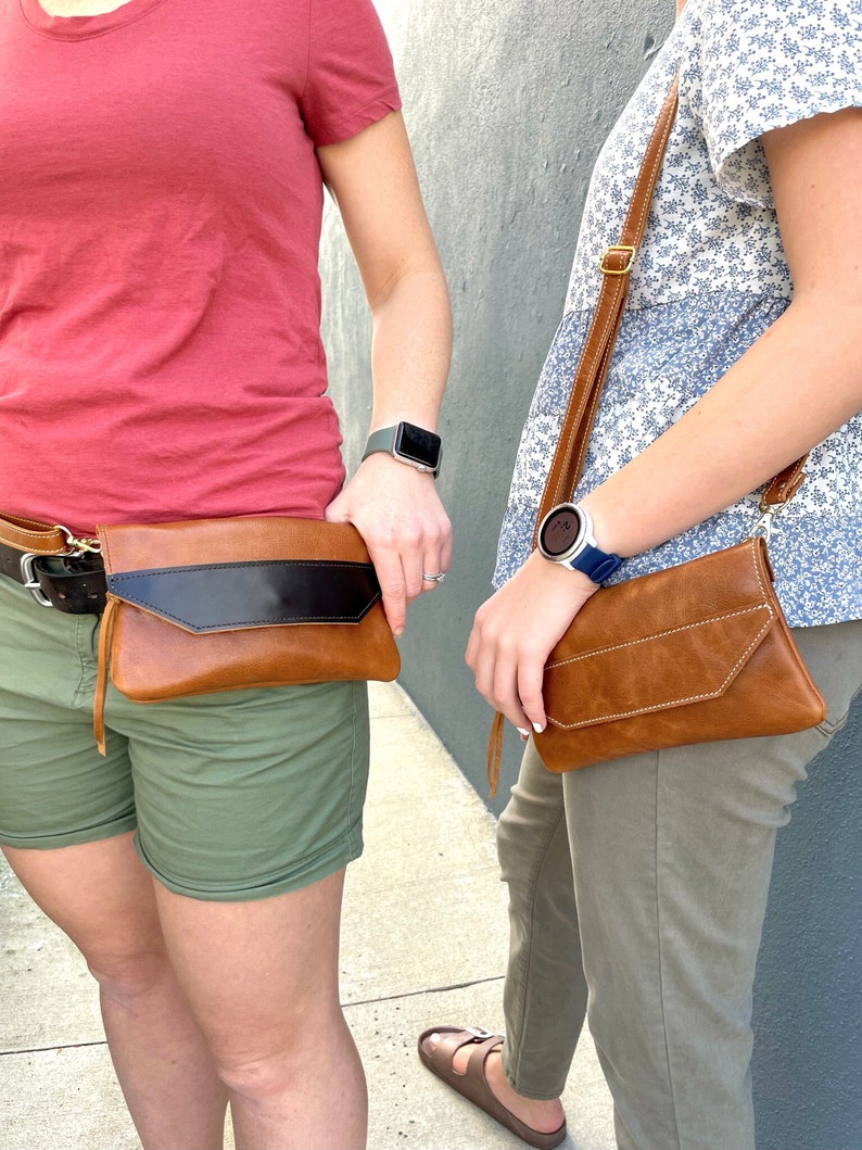 The Path Less Traveled crossbody or hip purse. Choose from two colors. Adjustable strap.