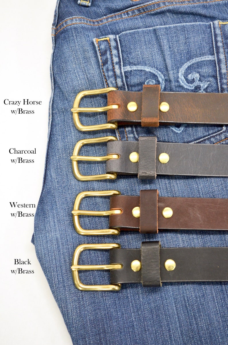 The Path Less Traveled full grain leather belt. Select from 5 leather colors and 2 hardware colors.