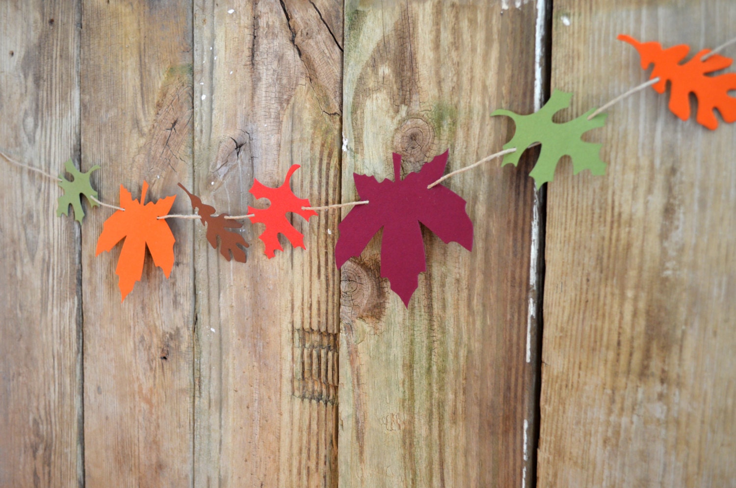 Autumn Leaf Garland Kit DIY reusable and customizable fall Etsy