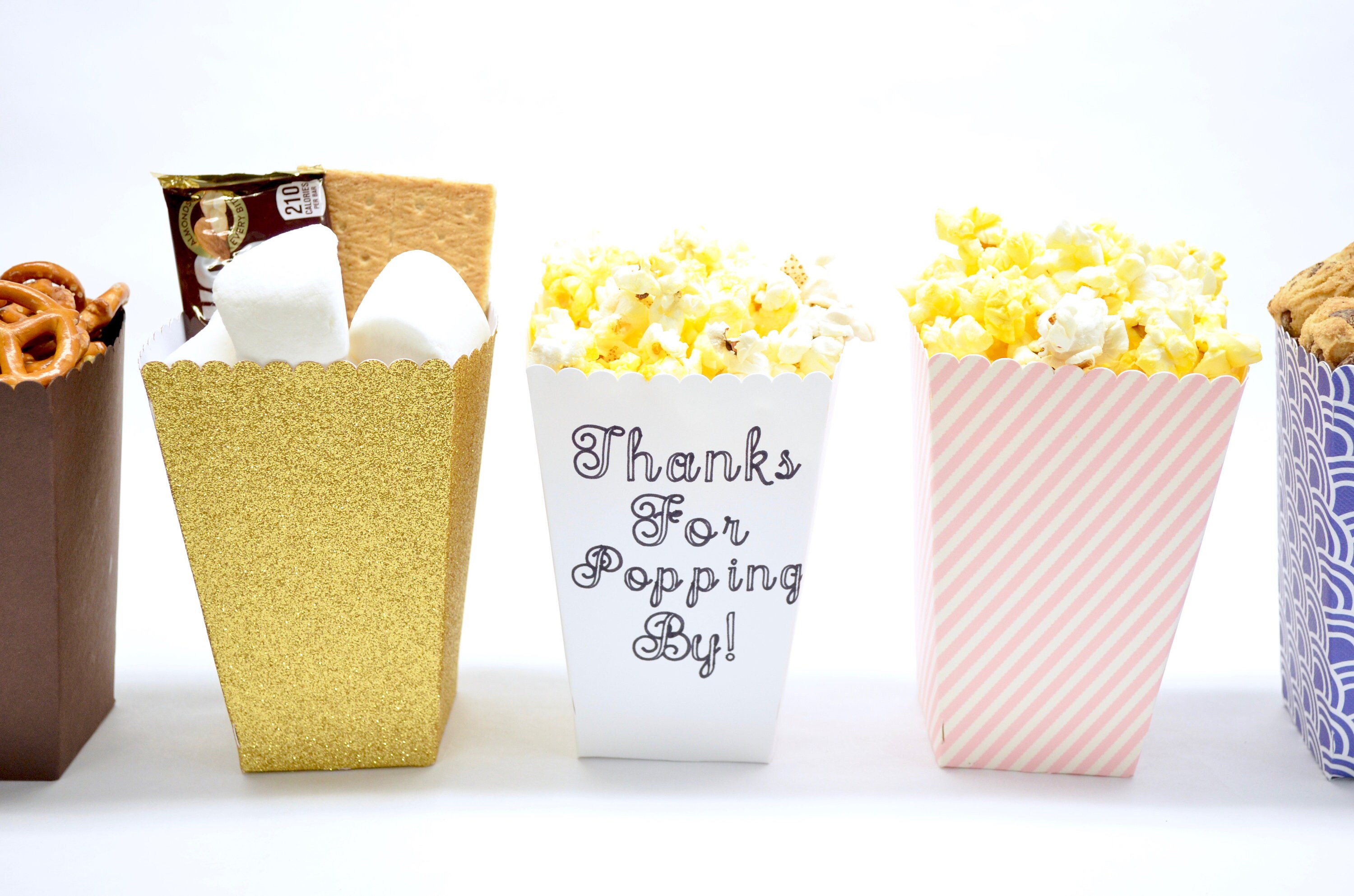 Download DIGITAL DOWNLOAD - Popcorn, Snack, or Candy Box - Svg file and Instruction PDF Included ...