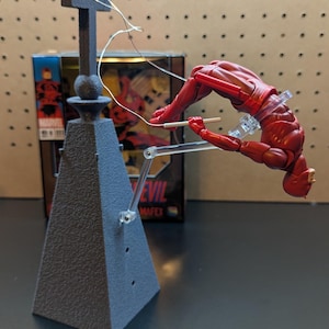 Dachkreuz Diorama für 1/12 Actionfiguren mit zusätzlichen Posing-Standorten für Figurenständer