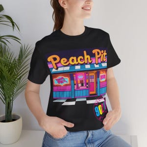 90210 Peach Pit Unisex Tee, Beverly Hills 90210 Shirt, Vintage TV Show T-Shirt, Retro Peach Pit Diner Top, Peach Pit After Dark Merch, 90210