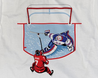 USA Men's Hockey Hellebuyck Game Saving Stop T-Shirt